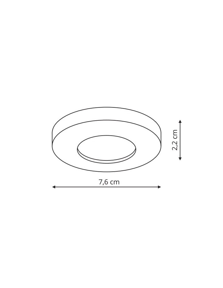 Flush-mounted hermetic lamps - Light Prestige Lagos flush-mounted round white IP65 GU10 white LP-440/1RS WH eyelet - product kolory-swiatla.pl 2