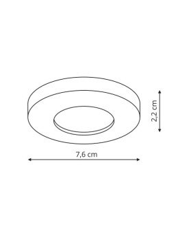 Light Prestige Lagos flush-mounted round white IP65 GU10 white LP-440/1RS WH eyelet - product 2