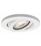 Round flush-mounted lamps - Light Prestige Lagos concealed round movable white IP20 GU10 white LP-440/1RS WH movable eyelet - product 1