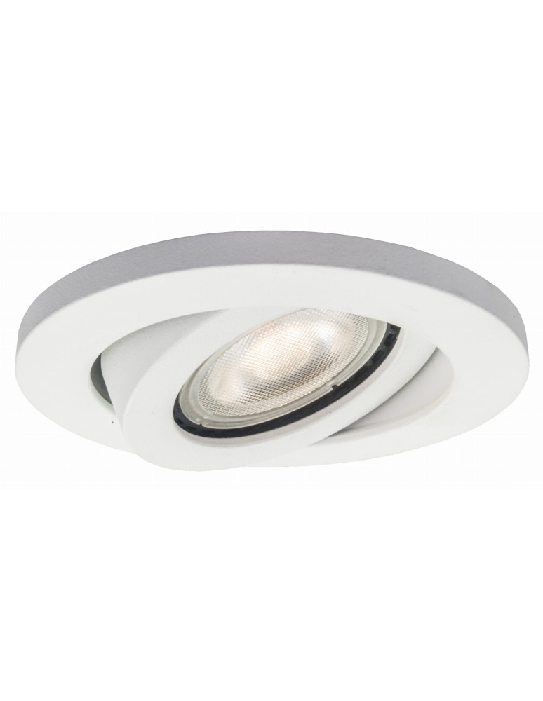 Round flush-mounted lamps - Light Prestige Lagos concealed round movable white IP20 GU10 white LP-440/1RS WH movable eyelet - product kolory-swiatla.pl 1