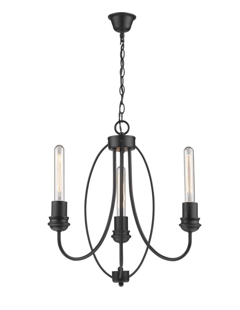 Chandelier chandeliers - Light Prestige Canaria 3 pendant E27 black LP-6704/3P - product kolory-swiatla.pl 1