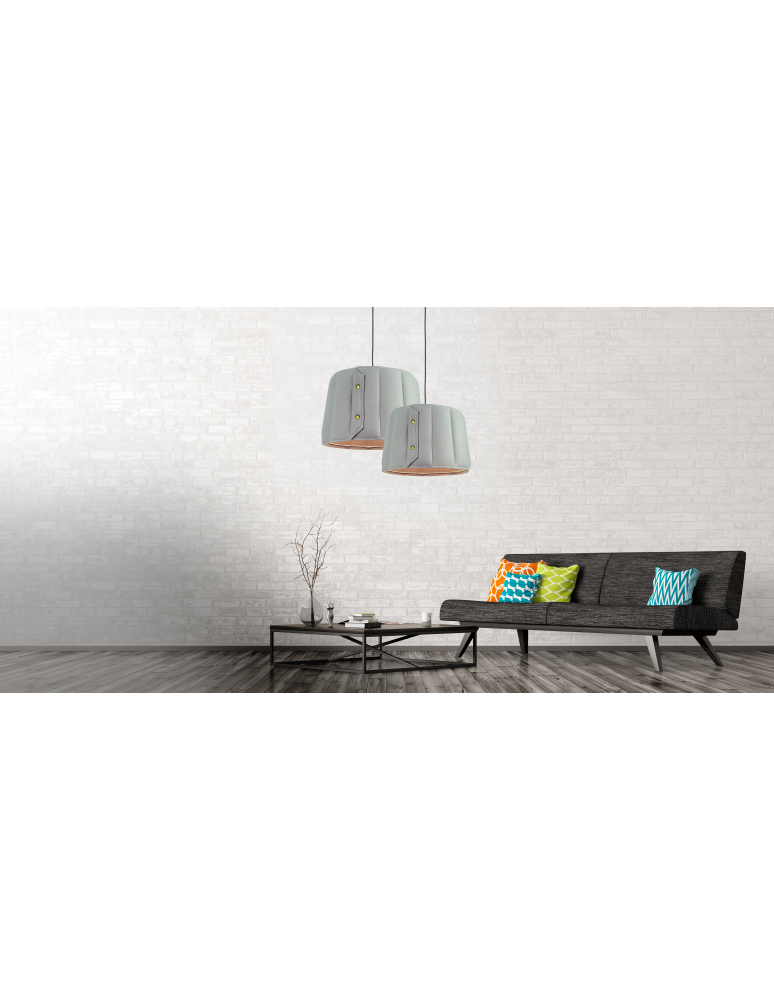 Pendant lamps - Light Prestige Vitoria pendant large E27 grey LP-6030/1P L - product kolory-swiatla.pl 3