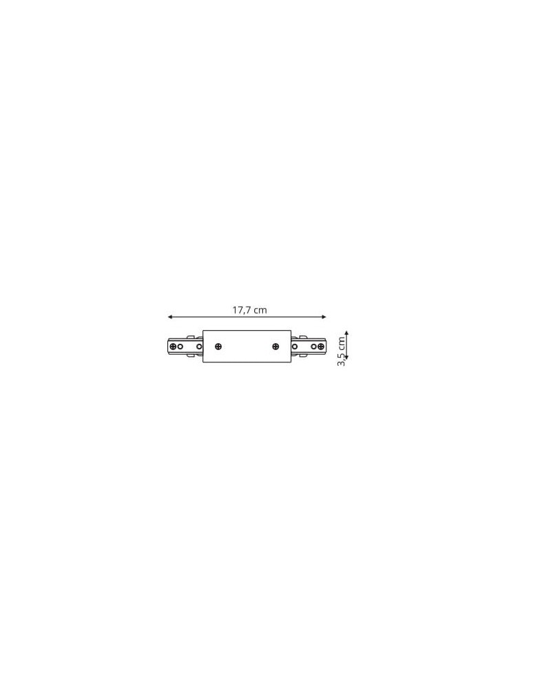 Accessories for 1 phase busbars - Light Prestige Central power supply for 1F busbars black LP-555-S-BK - product kolory-swiatla.pl 2
