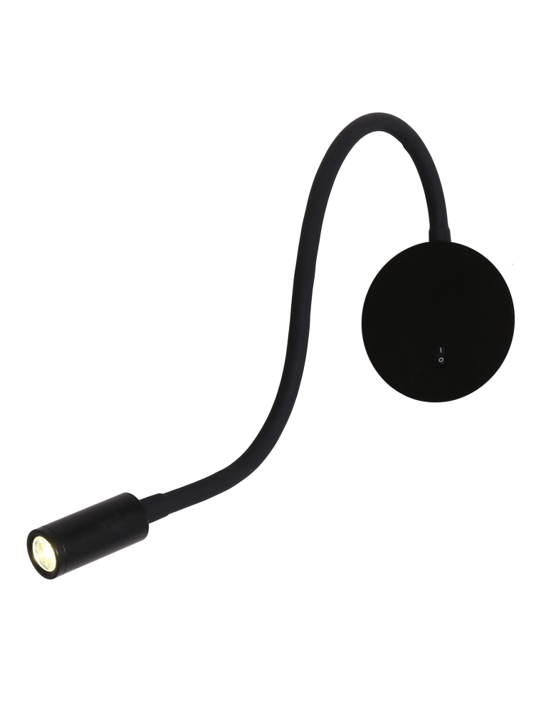Reading wall lamps - Light Prestige Senise wall lamp black LED black LP-2021/1W BK - product kolory-swiatla.pl 1