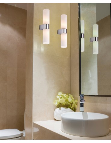 Azzardo GAIA 2 2xG9 Wall Mounted White/Chrome IP44 AZ1603 - product 2