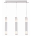 Pendant lamps on a strip - Light Prestige Forli 3 LED pendant white LP-8011/3P - product 1