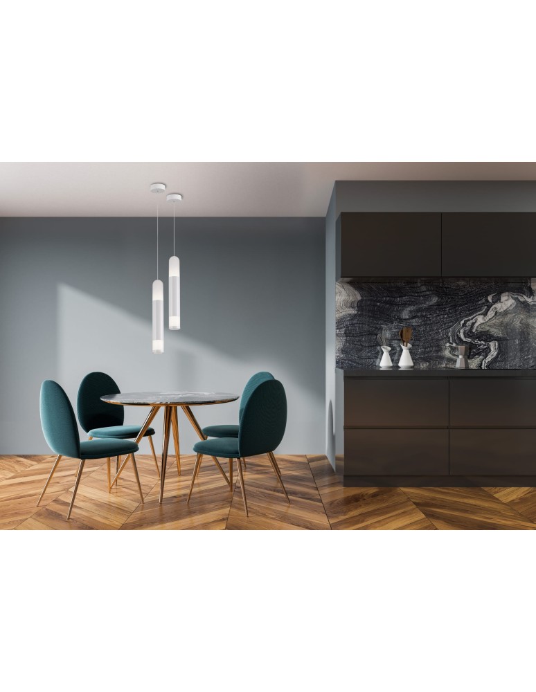 Pendant lamps on a strip - Light Prestige Forli 3 LED pendant white LP-8011/3P - product kolory-swiatla.pl 3