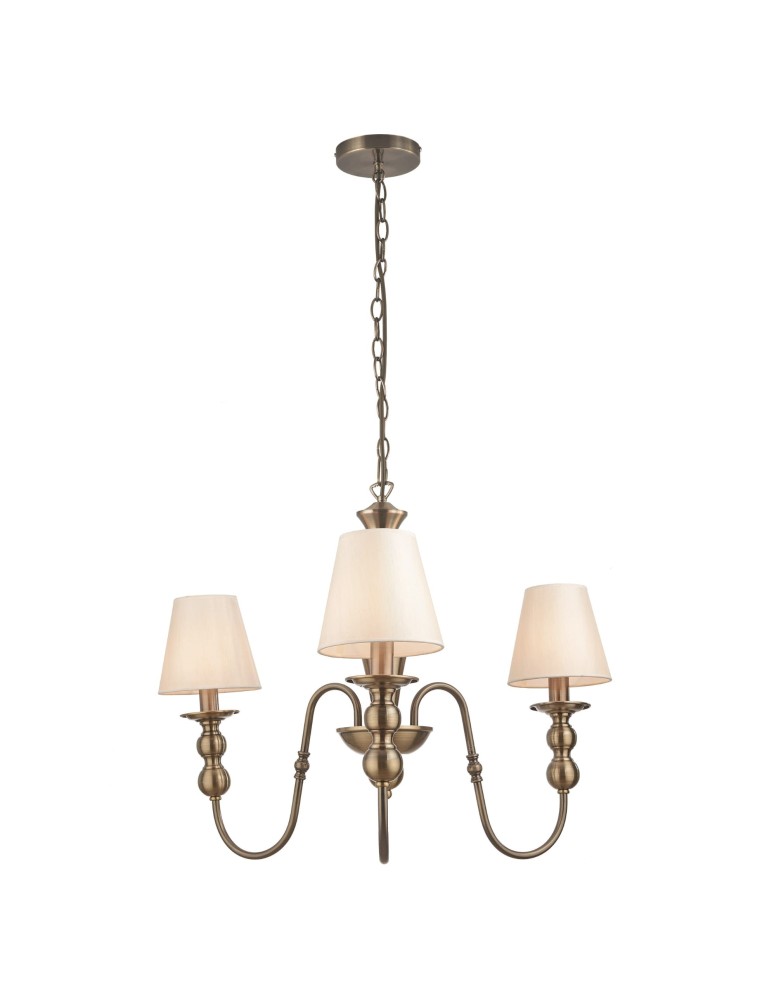 Retro chandeliers - Light Prestige Grado 3 pendant E14 white / patina LP-888/3P - product kolory-swiatla.pl 1