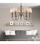 Retro chandeliers - Light Prestige Grado 3 pendant E14 white / patina LP-888/3P - product 3