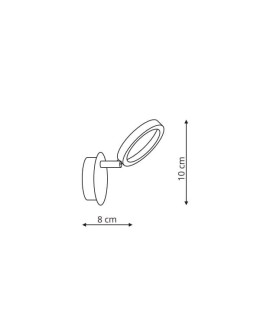 Light Prestige Carrara 1 spot LED chrom LP-1864/1W - produkt 2