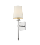 Wall lamps with lampshade - Light Prestige Casoli chrome E14 wall lamp LP-2118/1W chrome - product 1