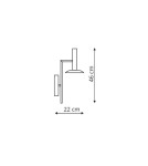 Wall lamps - Light Prestige HAT wall lamp white LED white LP-1661/1W WH - product 2