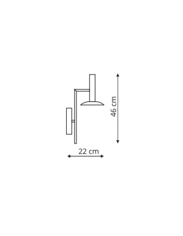 Light Prestige HAT wall lamp white LED white LP-1661/1W WH - product 2