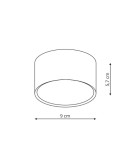 LED ceiling luminaires - Light Prestige Kendal surface-mounted luminaire white LED white LP-6331/1SM WH - product 2