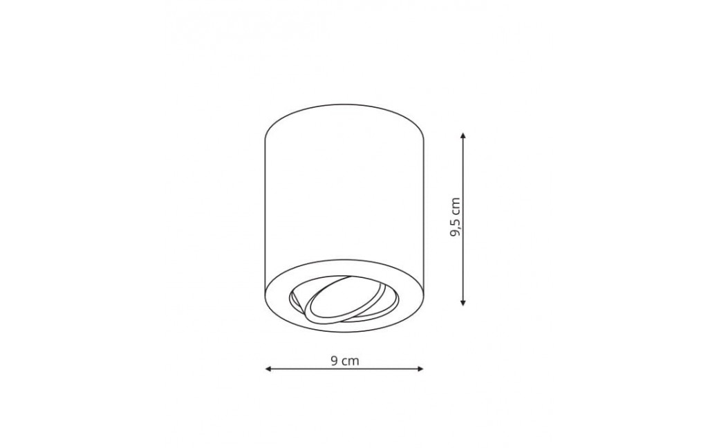 Light Prestige Tulon oprawa natynkowa czarna GU10 czarny LP-5441/1SM BK