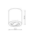 Ceiling luminaires for replaceable light source - Light Prestige Tulon surface-mounted luminaire white GU10 LP-5441/1SM WH - product 2