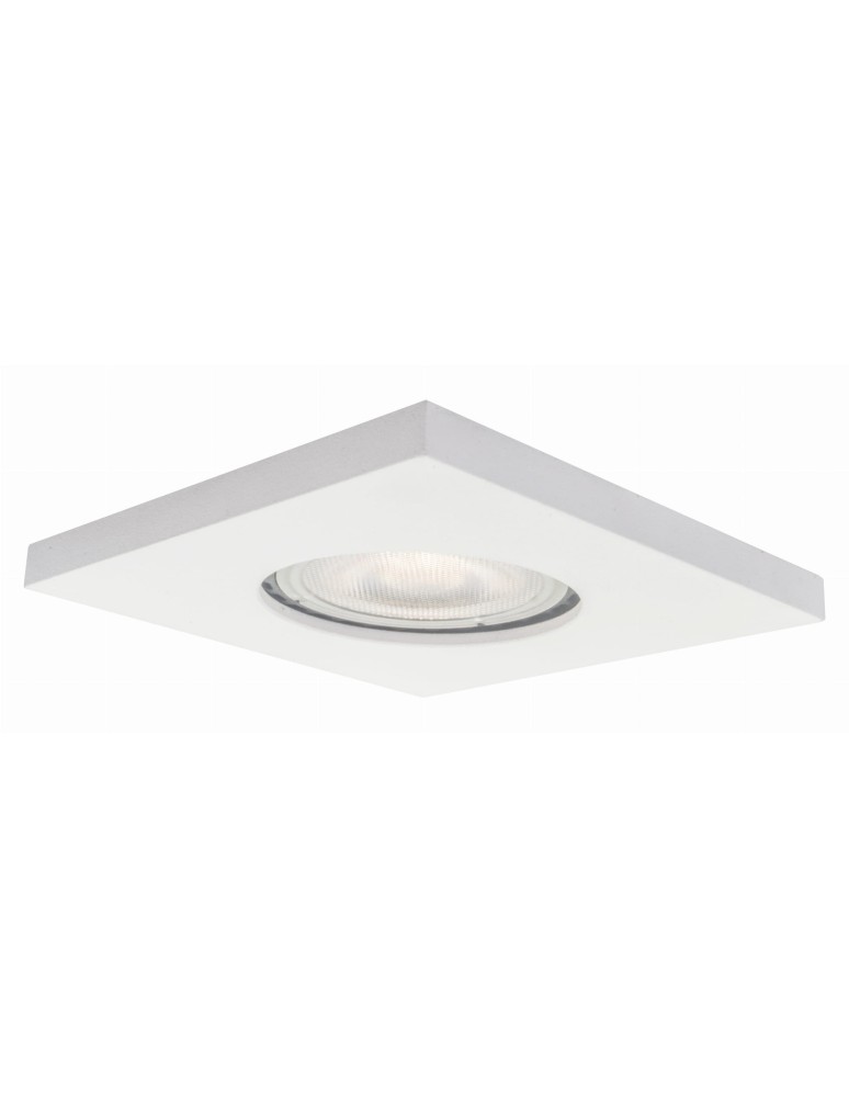 Flush-mounted hermetic lamps - Light Prestige Lagos square flush-mounted eyelet white IP65 GU10 white LP-440/1RS WH square - product kolory-swiatla.pl 1