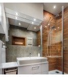 Flush-mounted hermetic lamps - Light Prestige Lagos square flush-mounted eyelet white IP65 GU10 white LP-440/1RS WH square - product 2