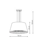 Pendant lamps with lampshade - Light Prestige Bali pendant white E27 white LP-1322/1P WH - product 2