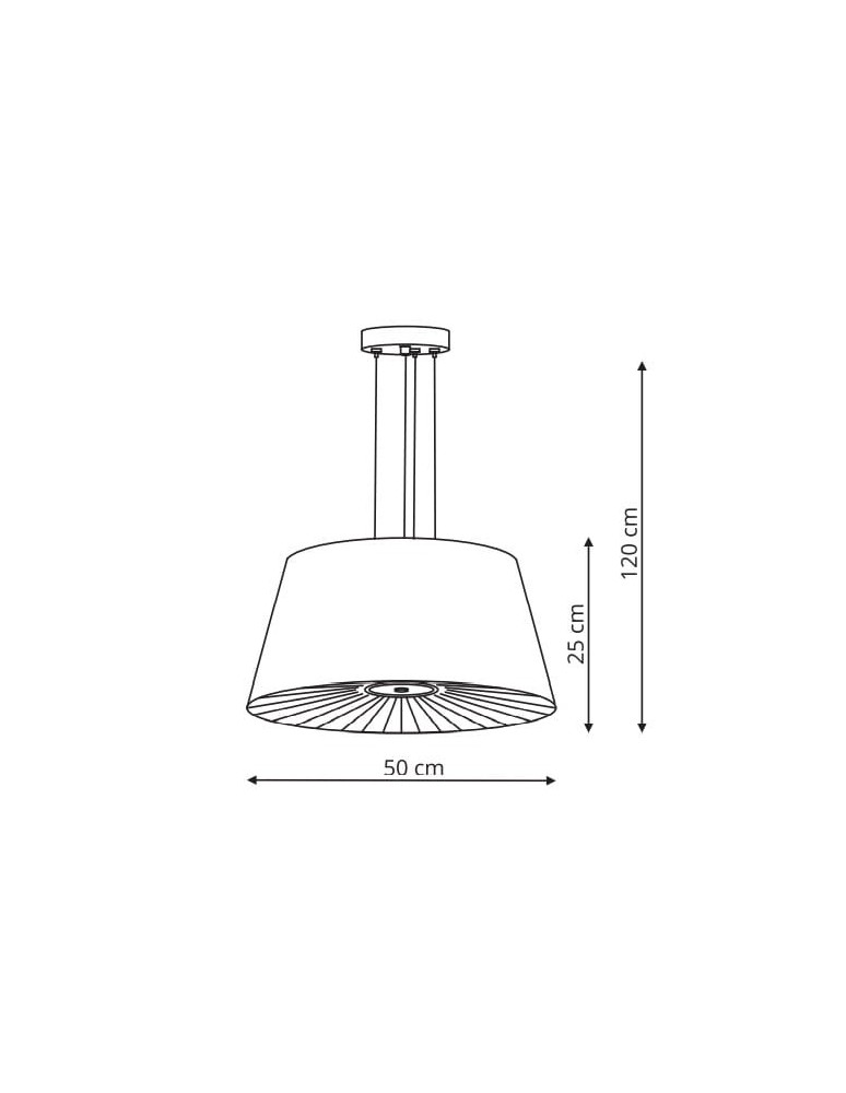 Pendant lamps with lampshade - Light Prestige Bali pendant white E27 white LP-1322/1P WH - product kolory-swiatla.pl 2