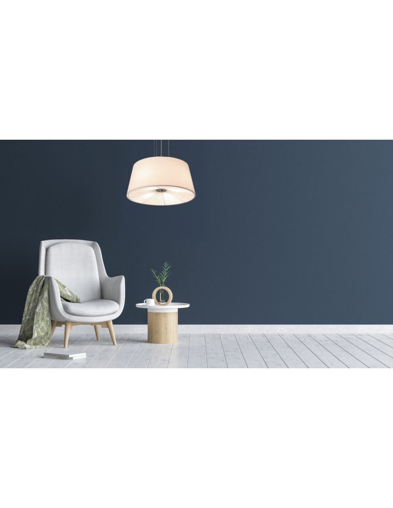 Pendant lamps with lampshade - Light Prestige Bali pendant white E27 white LP-1322/1P WH - product kolory-swiatla.pl 3