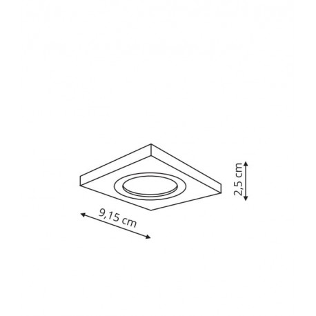 Light Prestige Metis 1 podtynkowa biała GU10 biały LP-2780/1RS WH