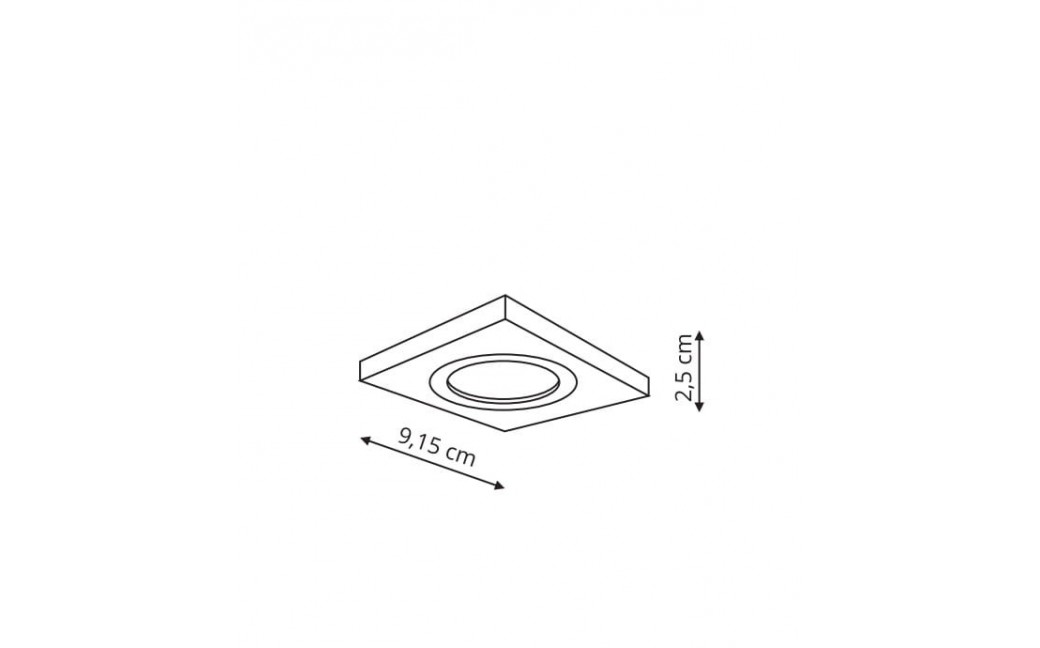 Light Prestige Metis 1 podtynkowa biała GU10 biały LP-2780/1RS WH