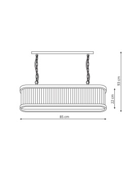 Light Prestige Galaxy wisząca E27 czarny LP-8527/5P - produkt 2