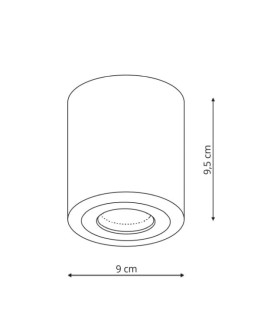 Light Prestige Faro XL surface mounted luminaire white with IP65 GU10 white LP-6510/1SM XL WH - product 2