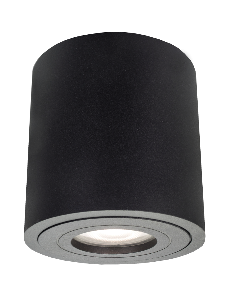 Hermetic ceiling luminaires - Light Prestige Faro XL surface-mounted luminaire black IP65 GU10 black LP-6510/1SM XL BK - product kolory-swiatla.pl 1
