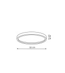 Hermetic plafonds - Light Prestige Arctic plafond black IP54 LED black LP-2511/1C-32 BK - product 2