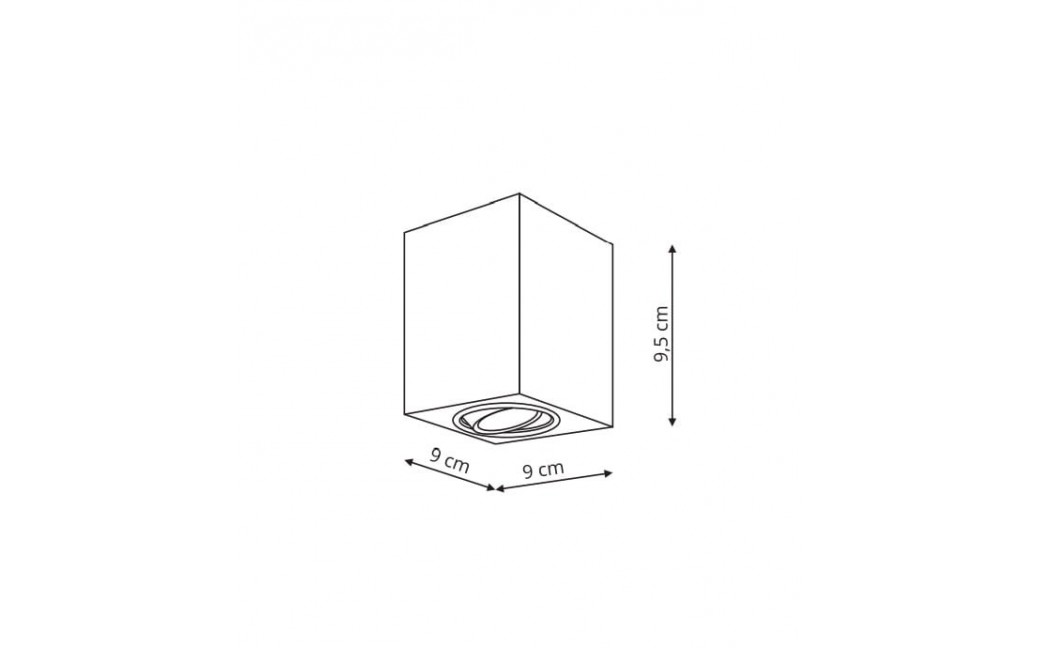 Light Prestige Lyon 1 oprawa natynkowa biala GU10 biały LP-5881/1SM WH