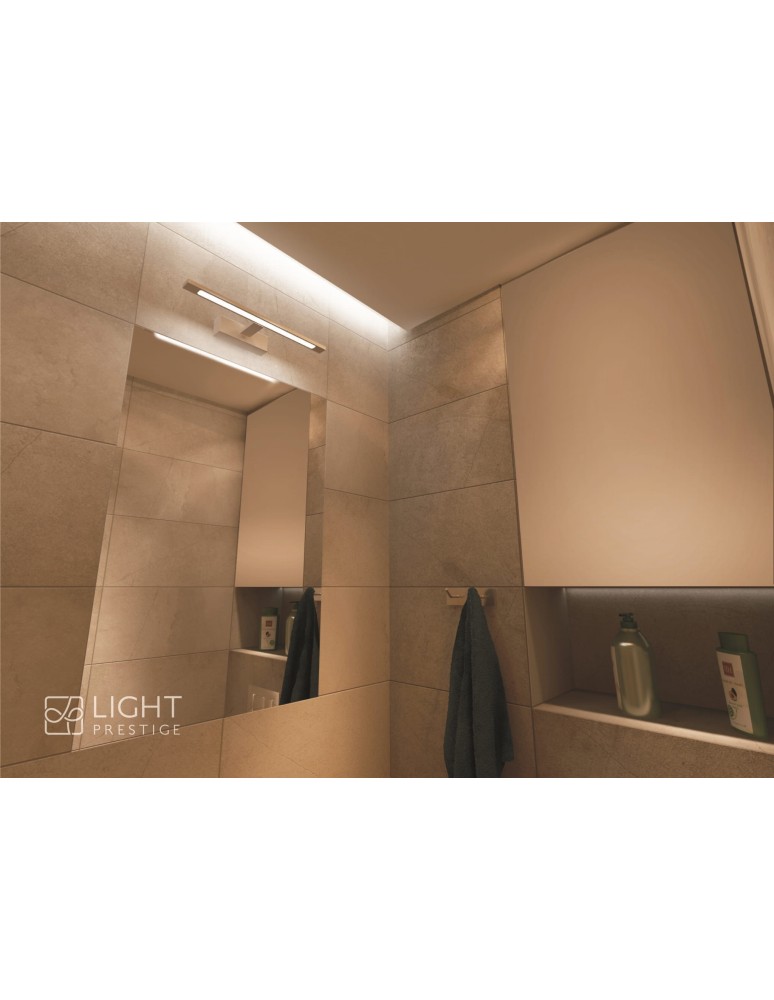 Bathroom wall lamps - Light Prestige Isla chrome XXL wall lamp with IP44 4000K LED chrome GS-LWB-32W CH - product kolory-swiatla.pl 3
