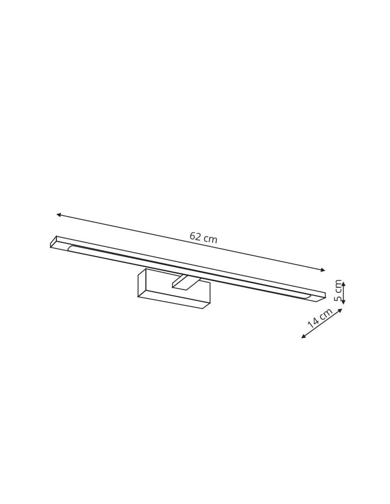 Bathroom wall lamps - Light Prestige Isla large gold wall lamp with IP44 CCT (color variable) LED gold GS-LWB-20W GOLD CCT - product kolory-swiatla.pl 2