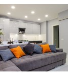 Round flush-mounted lamps - Light Prestige Nero flush mounted movable white GU10 white LP-4424/1RS WH movable eyelet - product 3