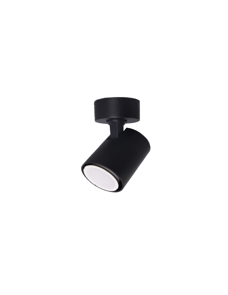 Ceiling spotlights - Light Prestige Snow 1 spot black GU10 black LP-731/1W BK - product kolory-swiatla.pl 1