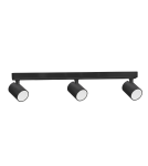 Spotlight ceiling lamps - Light Prestige Snow 3 spot black GU10 black LP-731/3W BK - product 1