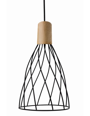 Light Prestige Moderno long pendant GU10 black/brown LP-1221/1P L BK