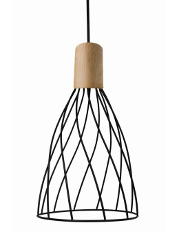 Light Prestige Moderno long pendant GU10 black/brown LP-1221/1P L BK