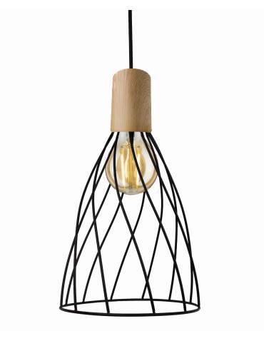 Light Prestige Moderno pendant long E27 E27 black/brown LP-1221/1P L E27 BK