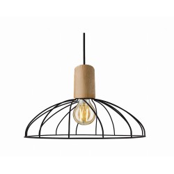 Light Prestige Moderno wisząca duża E27 E27 czarny/brązowy LP-1221/1P B E27 BK