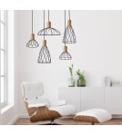 Pendant lamps - Light Prestige Moderno pendant large E27 E27 black/brown LP-1221/1P B E27 BK - product 3