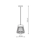 Pendant lamps - Light Prestige Nido pendant black E27 black/wood LP-128/1P BK - product 2