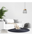 Pendant lamps - Light Prestige Nido pendant black E27 black/wood LP-128/1P BK - product 3