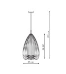 Pendant lamps - Light Prestige Frusta long black E27 black LP-127/1P L BK - product 2