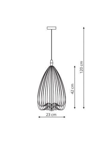Light Prestige Frusta long black E27 black LP-127/1P L BK - product 2