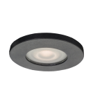 Flush-mounted hermetic lamps - Light Prestige Lagos flush round black IP65 GU10 black LP-440/1RS BK eyelet - product 1