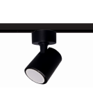 Lamps for 1 phase busbars - Light Prestige Snow spotlight for busbar 1F black GU10 black LP-731/1R BK - product 1