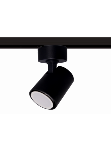 Light Prestige Snow spotlight for busbar 1F black GU10 black LP-731/1R BK