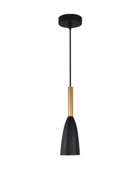 Light Prestige Solin wisząca czarno/złota E27 czarny/złoty LP-181/1P BK/GD